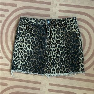 NuMe Leopard Print Skirt